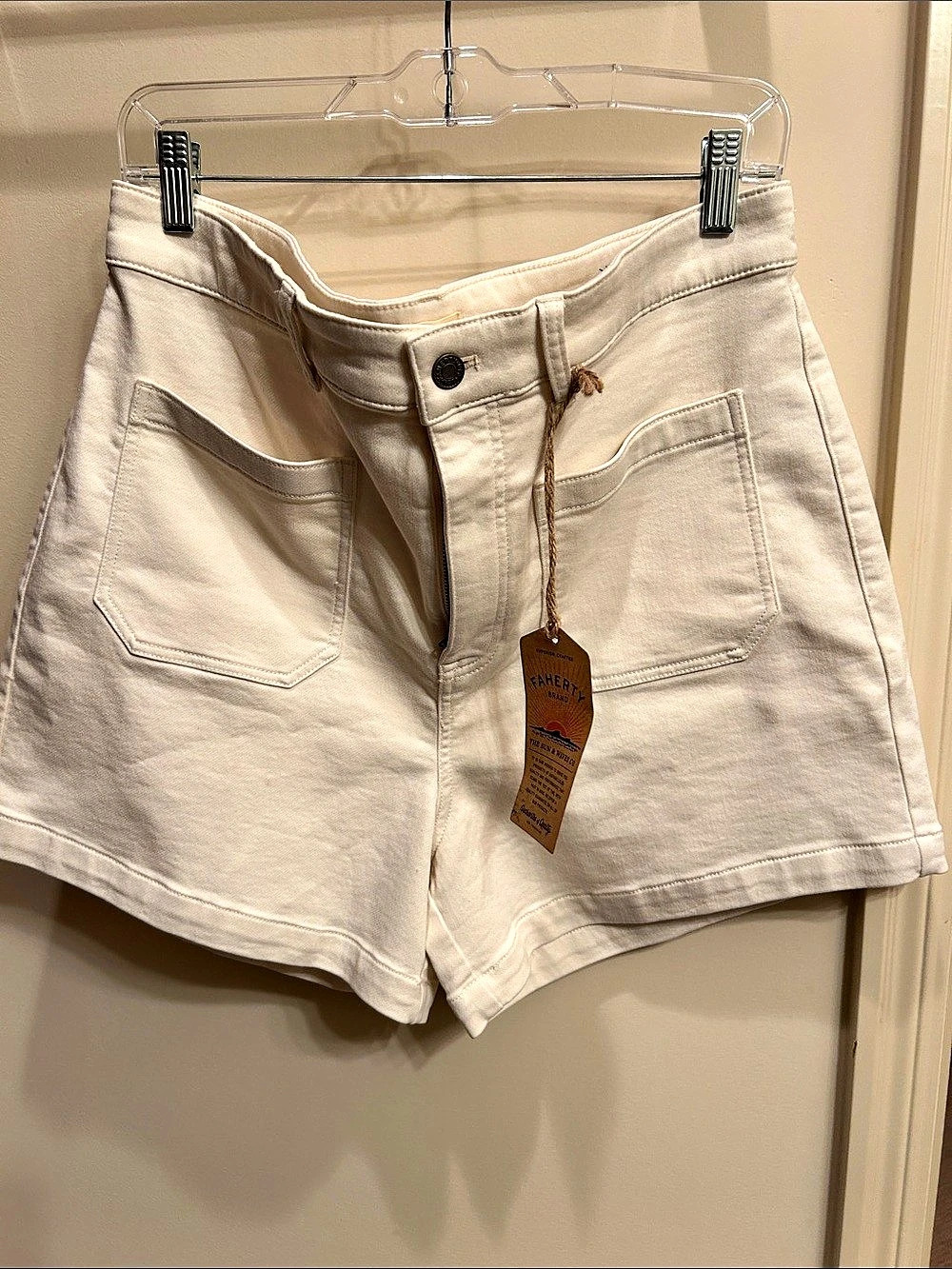 Faherty Stretch Terry Patch Pocket Short Patch Pocket Shorts Waist 31 Women’s